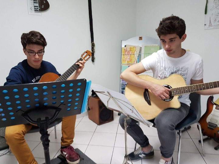 Louis et Baptiste en répétition